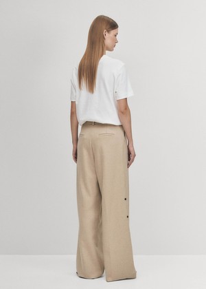 Abbie Beige Trousers from Alohas