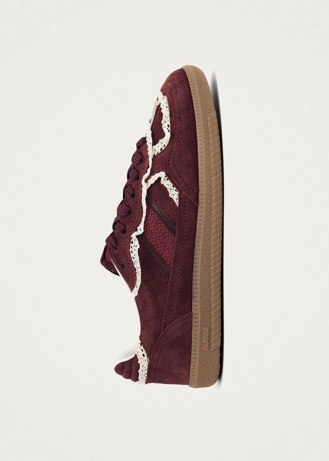 Tb.490 Crochet Burgundy Leather Sneakers from Alohas