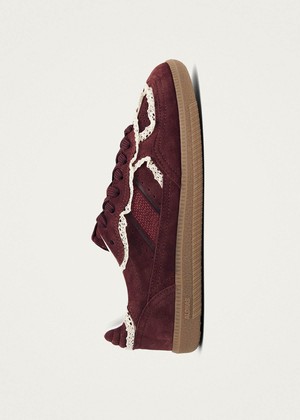 Tb.490 Crochet Burgundy Leather Sneakers from Alohas
