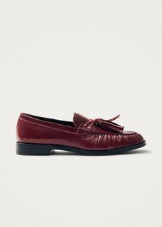 Marietta Burgundy Patent Leather Loafers via Alohas