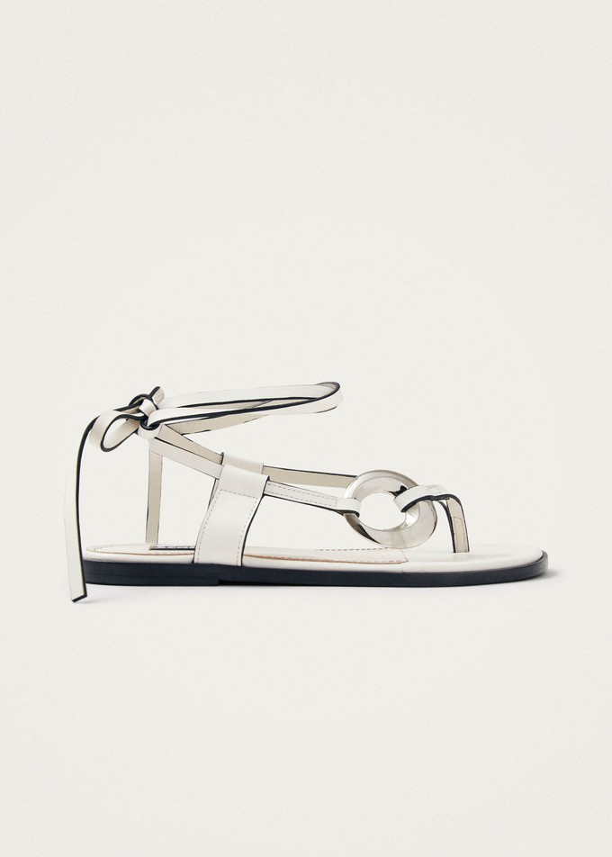 Morosia White Leather Sandals from Alohas