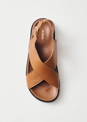 Nico Tan Leather Sandals from Alohas