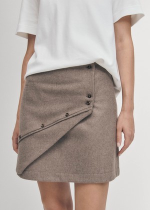 Adela Taupe Skirt from Alohas