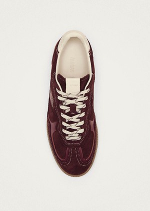 Tb.490 Rife Burgundy Cream Leather Sneakers from Alohas