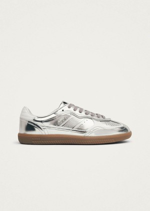 Tb.490 Rife Shimmer Silver Cream Leather Sneakers from Alohas