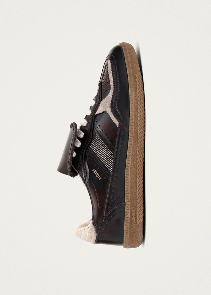 Tb.490 Club Brushed Dark Chocolate Leather Sneakers from Alohas