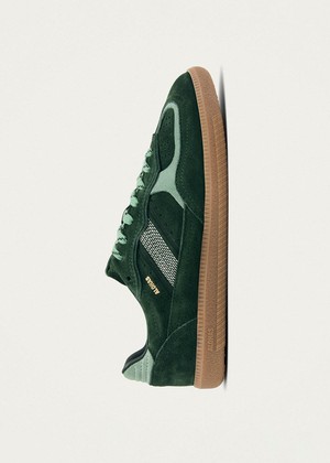 Tb.490 Rife Green Tones Leather Sneakers from Alohas