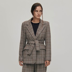 Nagano Checks Brown Blazer from Alohas Nagano Checks Brown Blazer from Alohas