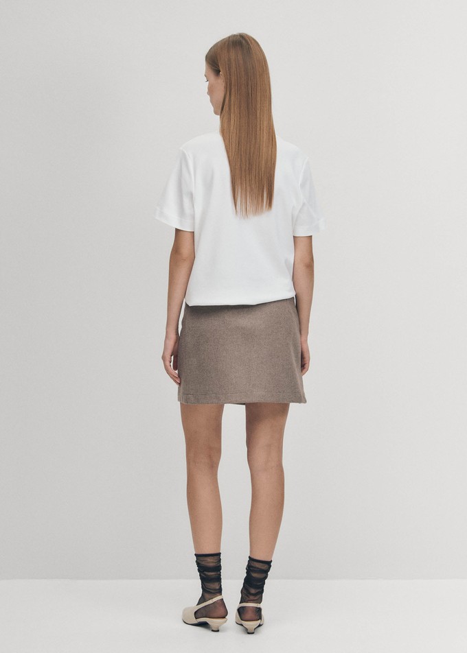 Adela Taupe Skirt from Alohas