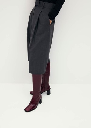 East Rift Burgundy Leather Boots from Alohas