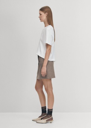 Adela Taupe Skirt from Alohas