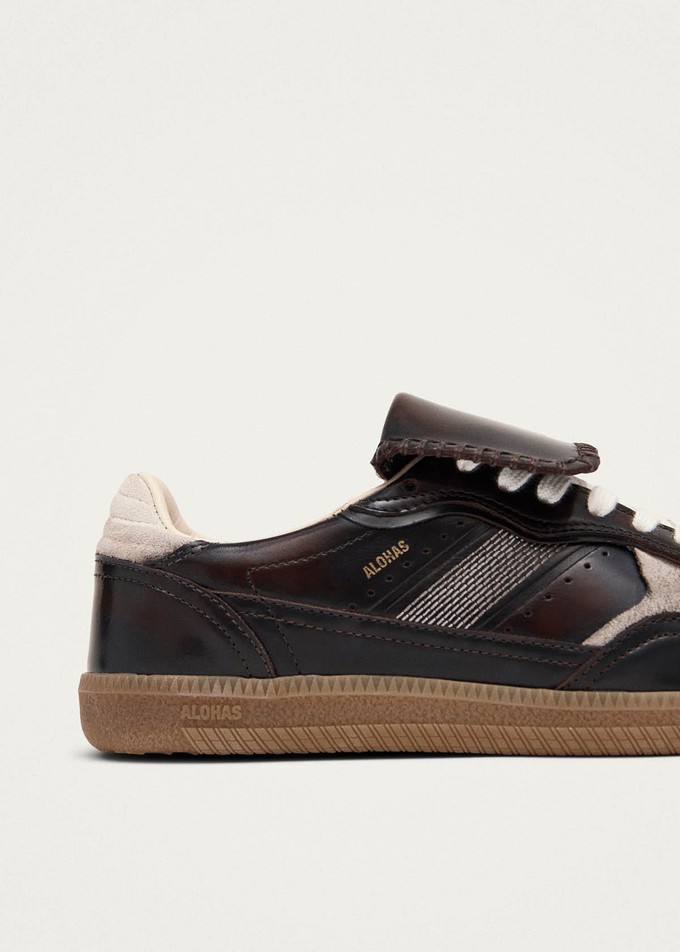 Tb.490 Club Brushed Dark Chocolate Leather Sneakers from Alohas