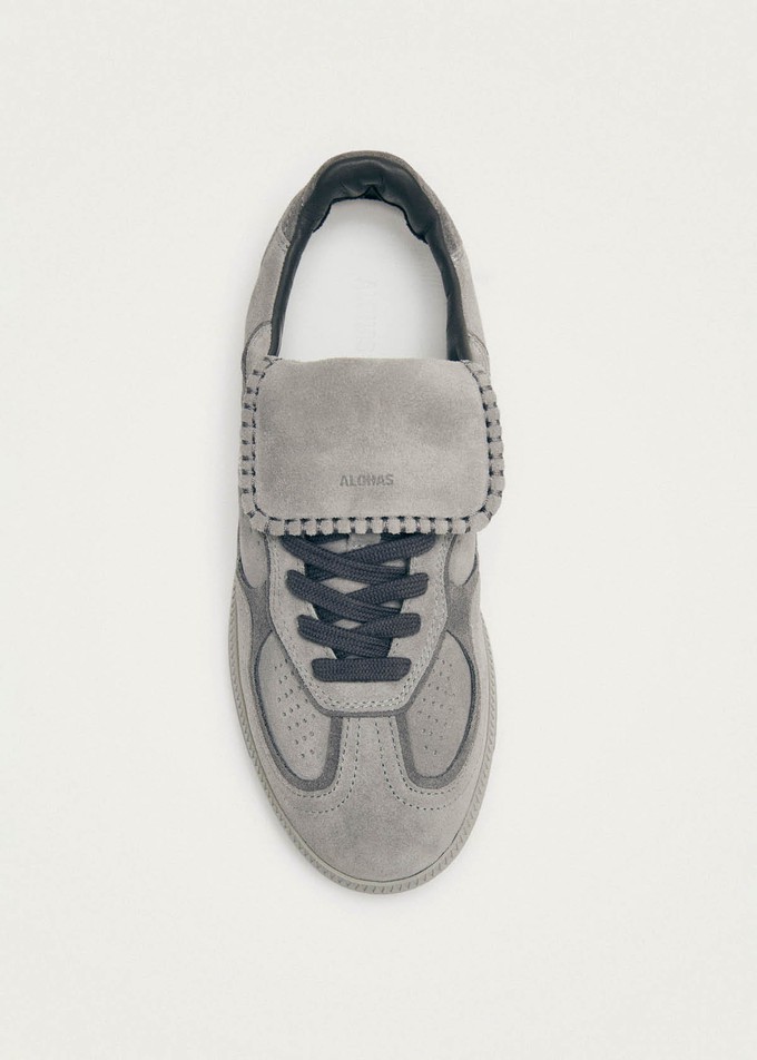 Tb.490 Club Suede Pale Grey Leather Sneakers from Alohas