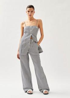 Suzette Stripes Blue And White Trousers via Alohas