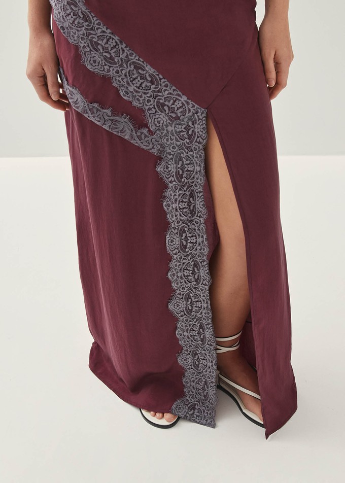 Nusa Burgundy Skirt from Alohas