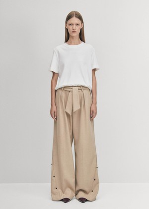 Abbie Beige Trousers from Alohas