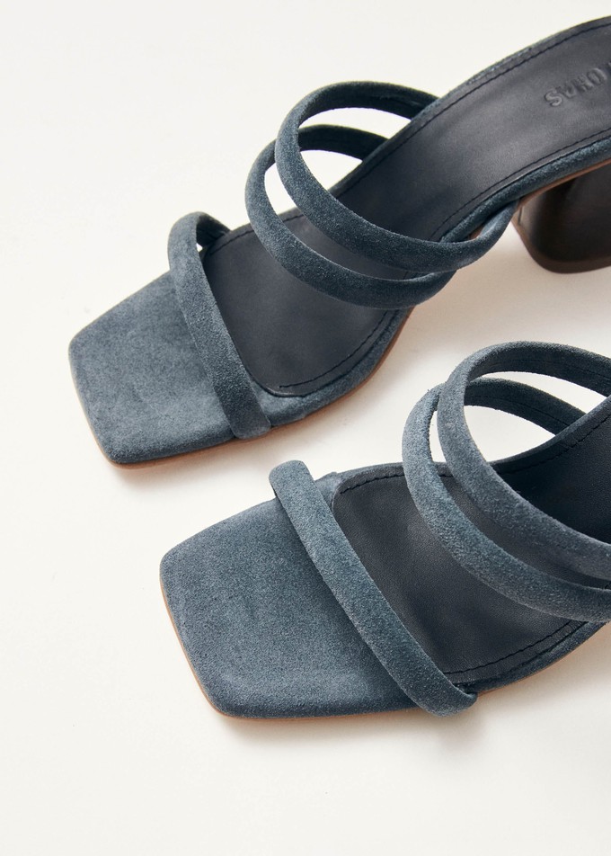 Indiana Grey Leather Sandals from Alohas