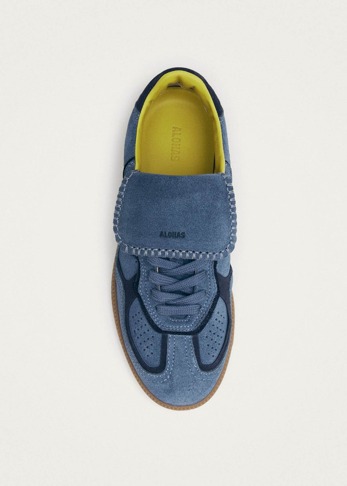 Tb.490 Club Suede Blue Leather Sneakers from Alohas
