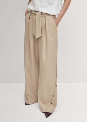 Abbie Beige Trousers from Alohas