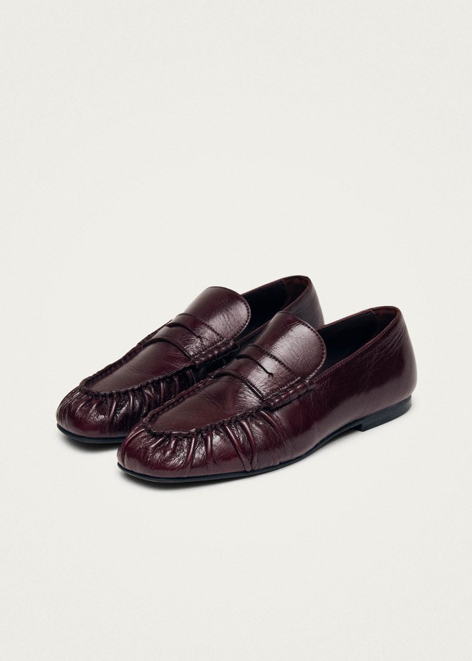 Aven Rift Burgundy Leather Loafers from Alohas