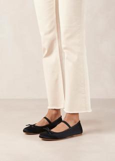 Odette Black Ballet Flats via Alohas