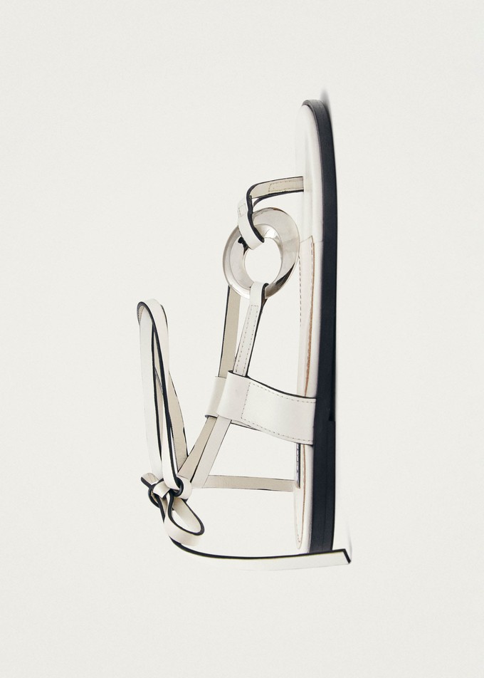 Morosia White Leather Sandals from Alohas