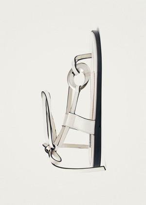 Morosia White Leather Sandals from Alohas