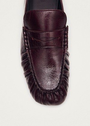 Aven Rift Burgundy Leather Loafers from Alohas