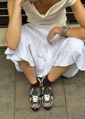 Tb.490 Club Brushed Dark Chocolate Leather Sneakers from Alohas