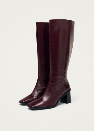 East Rift Burgundy Leather Boots from Alohas