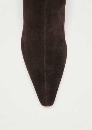Ambar Suede Brown Leather Ankle Boots from Alohas