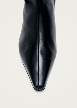 Ambar Rift Black Leather Ankle Boots from Alohas