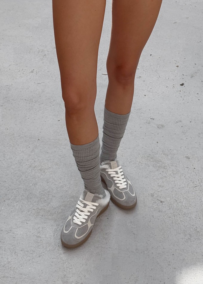 Tb.490 Mule Furry Grey Sneakers from Alohas