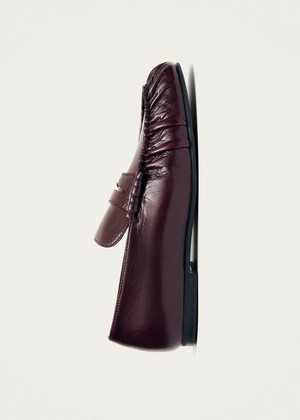 Aven Rift Burgundy Leather Loafers from Alohas