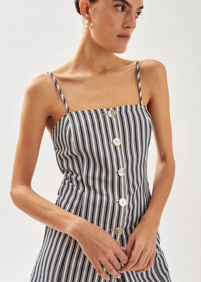 Nadine Stripes Blue And White Top from Alohas