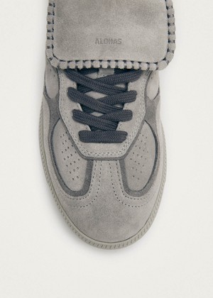 Tb.490 Club Suede Pale Grey Leather Sneakers from Alohas