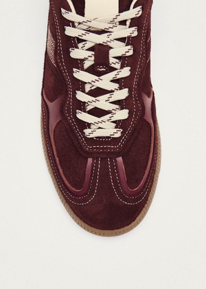 Tb.490 Rife Burgundy Cream Leather Sneakers from Alohas