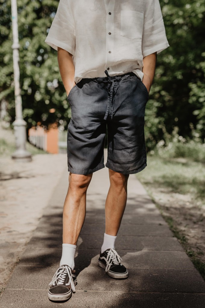 HERMES shorts in Charcoal from AmourLinen