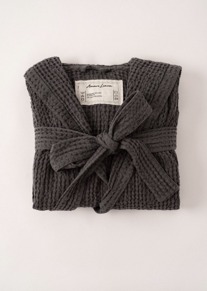 Women’s Waffle Bathrobe from AmourLinen