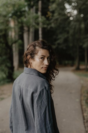 MARRAKESH shirt in Charcoal from AmourLinen