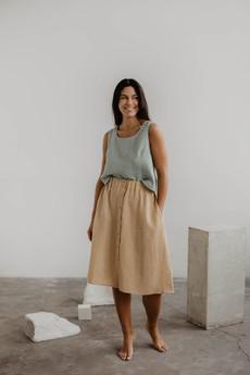 DAISY skirt in Rosy Brown | sale via AmourLinen