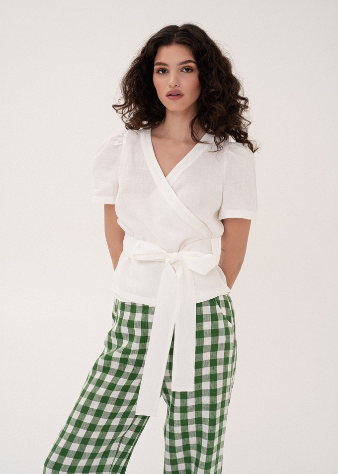 Elisa Wrap Top from AmourLinen