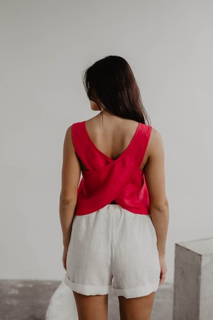 Linen shorts MIA M Striped | sale from AmourLinen