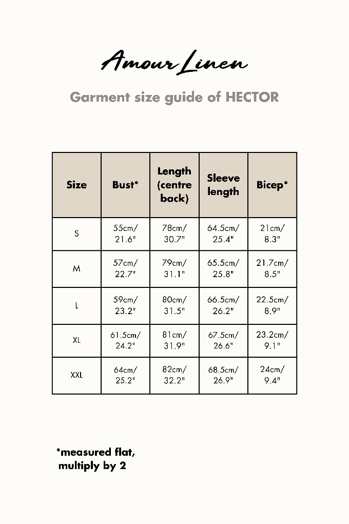 Classic linen shirt HECTOR | ARCHIVE SALE from AmourLinen