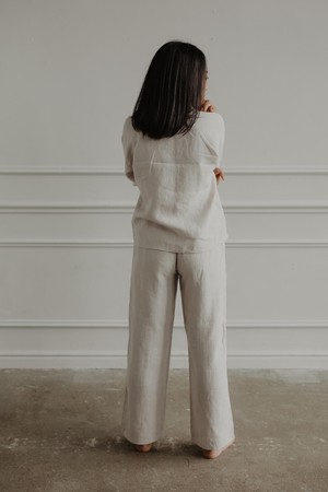 Pajama set SNOOZE in Cream from AmourLinen