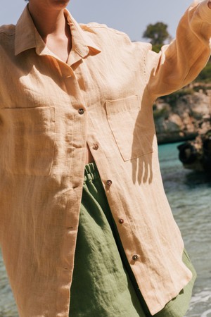 MOLLY shirt in Mustard from AmourLinen