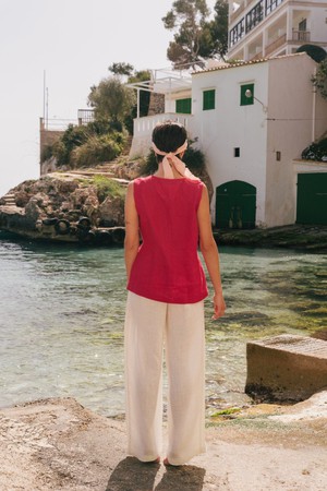 LYDIA pants in White from AmourLinen