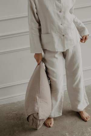 Pajama set SNOOZE in Cream from AmourLinen