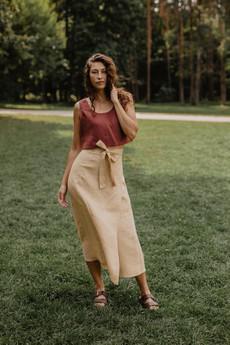 IRIS skirt in Mustard via AmourLinen
