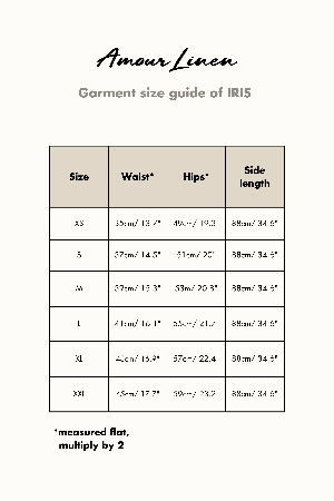 Iris linen wrap skirt in White from AmourLinen